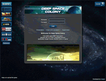 Tablet Screenshot of deep-space-colony.com